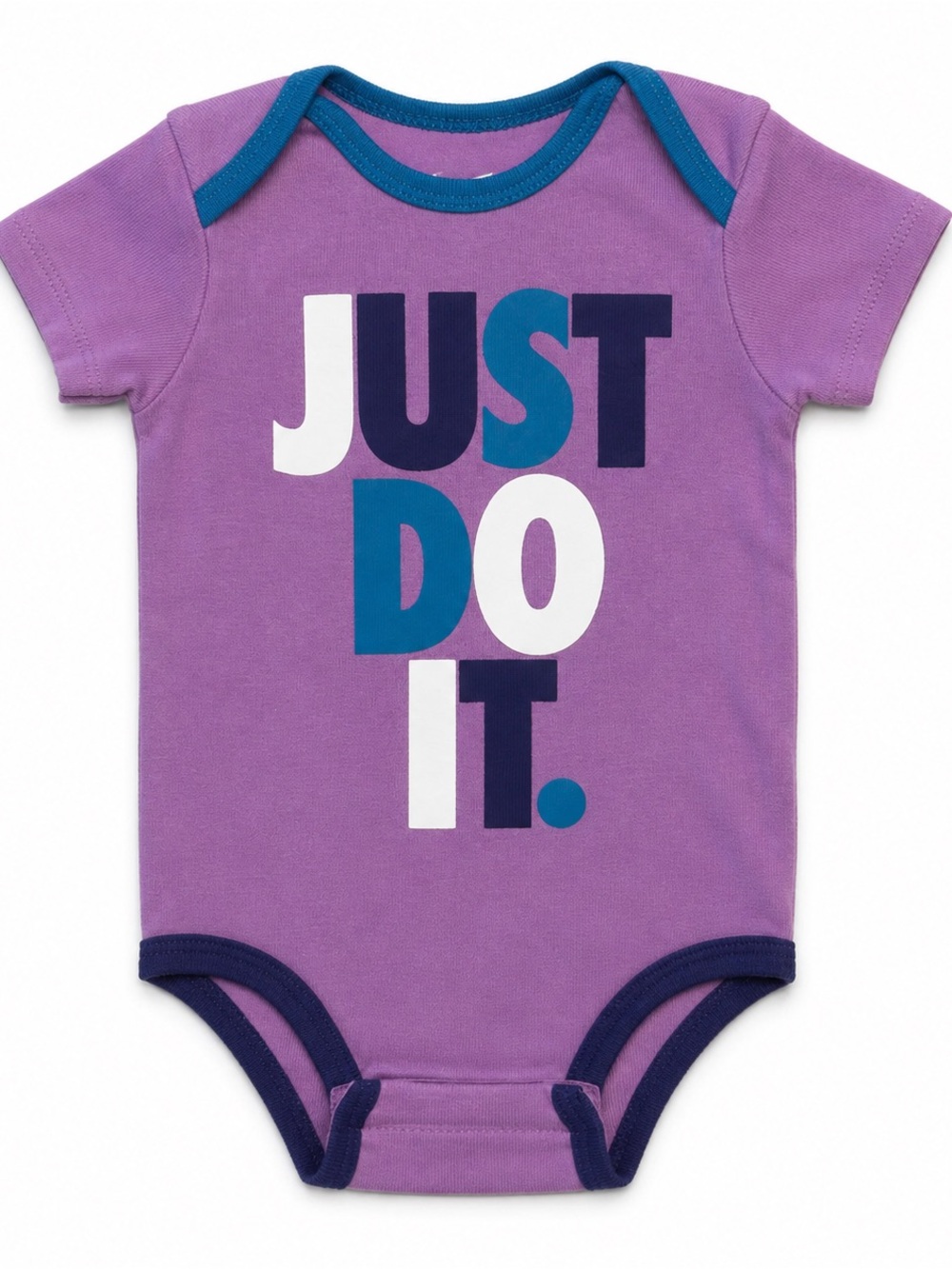 Nike Purple, Teal & White Baby Bodysuit - "Just Do It"